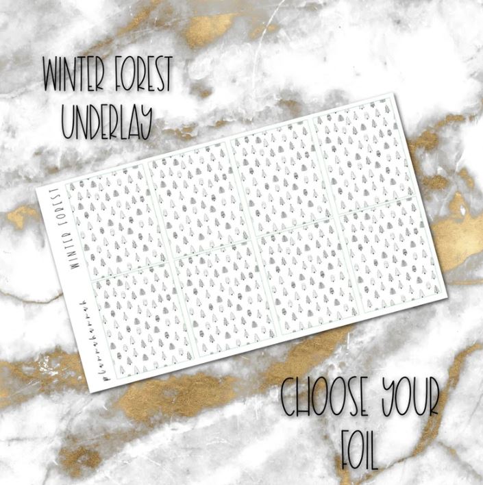 Winter Forest | Foiled Holiday Underlays