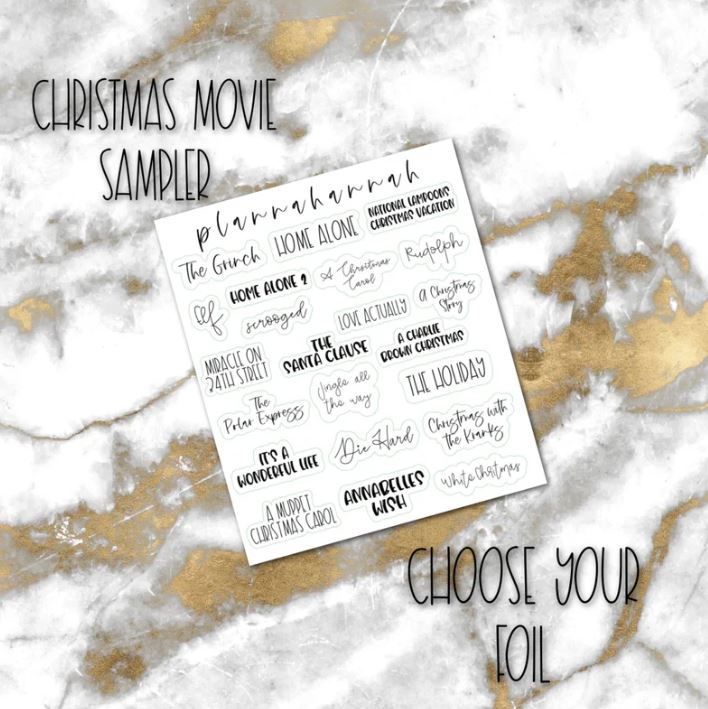 Christmas Movie | Foiled Holiday Sampler