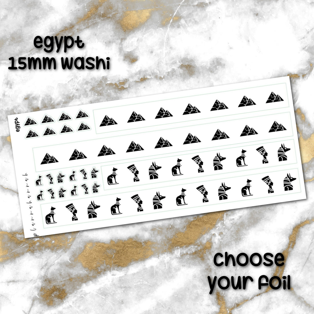 Egypt | 15mm Washi Overlay