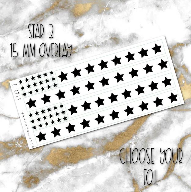 Star 2 | 15mm Washi Overlay