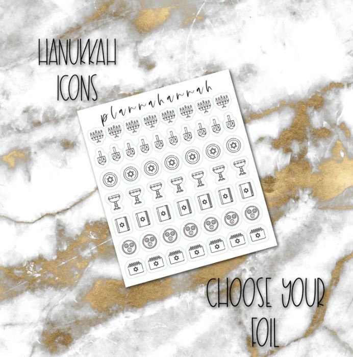 Hanukkah | Foiled Holiday Icons