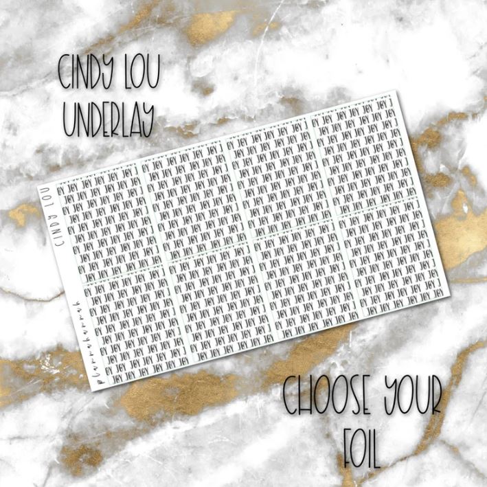 Cindy Lou | Foiled Holiday Underlays