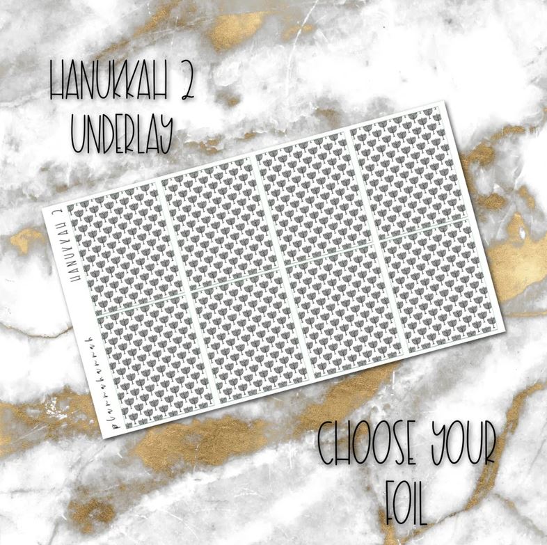 Hanukkah 2 | Foiled Holiday Underlays