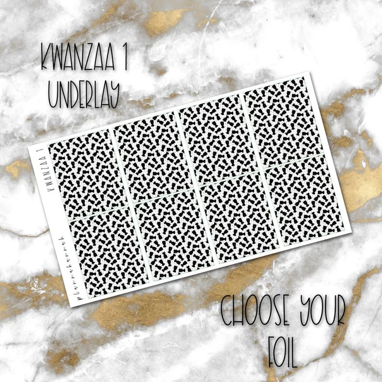 Kwanzaa 1 | Foiled Holiday Underlays