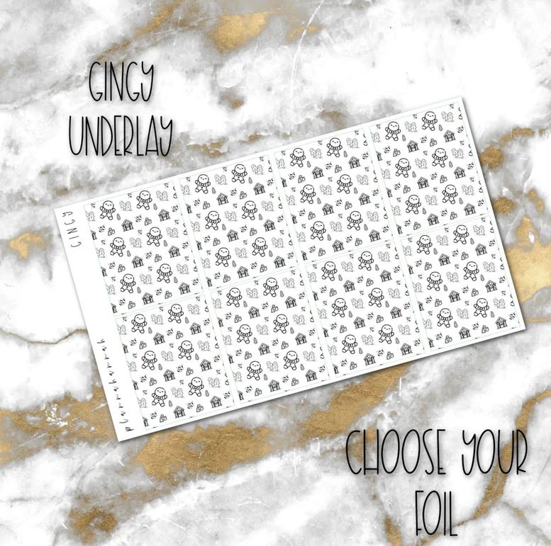 Gingy | Foiled Holiday Underlays