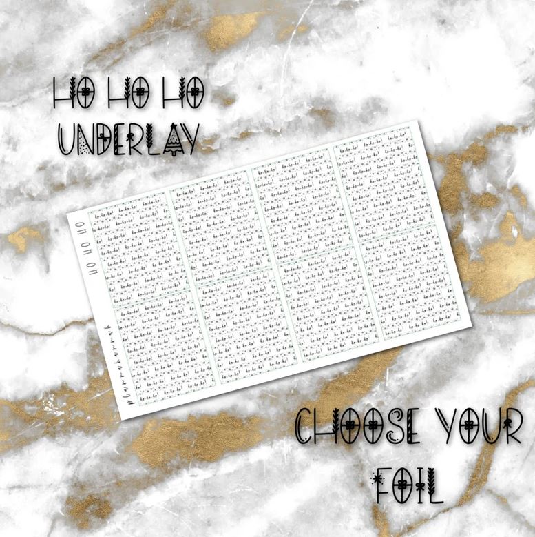 Ho Ho Ho | Foiled Holiday Underlays