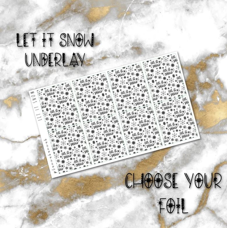 Let it Snow | Foiled Holiday Underlays