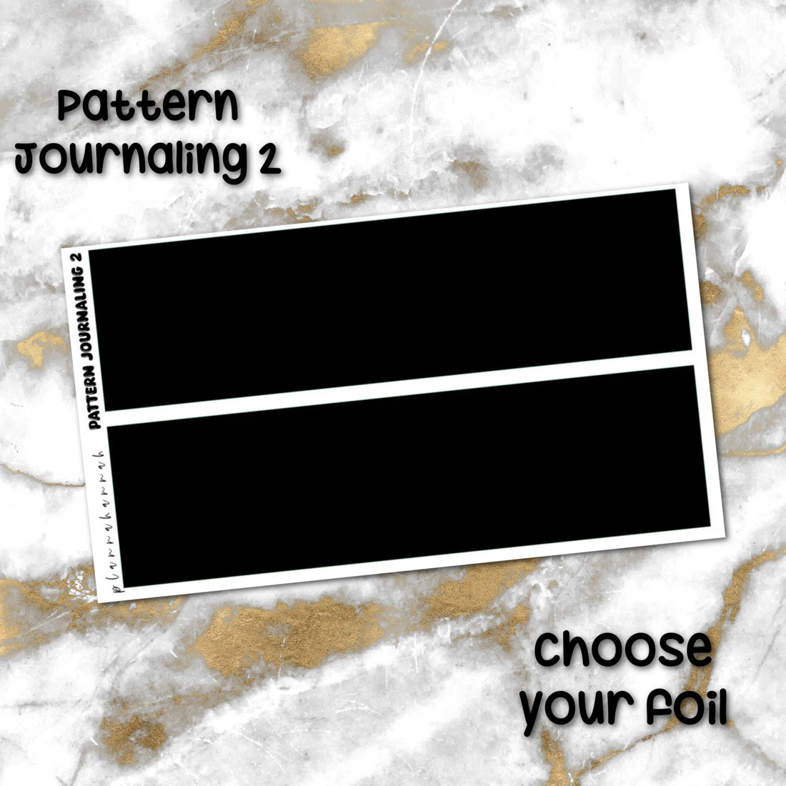 Pattern 2 | Foiled Journaling Deco