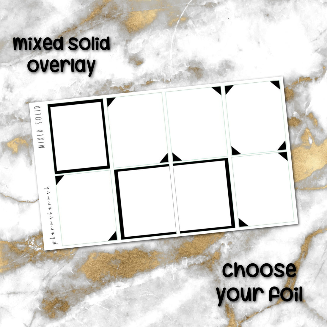 Mixed Solid | Foiled Overlay