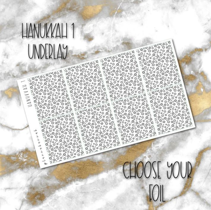 Hanukkah 1 | Foiled Holiday Underlays