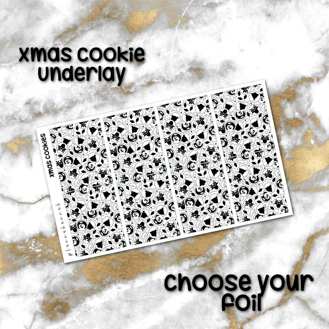 Xmas Cookie | Foiled Holiday Underlay