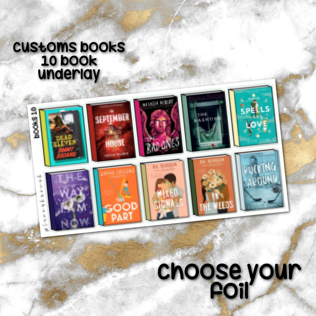 10 Books | Custom Book Journal Sticker