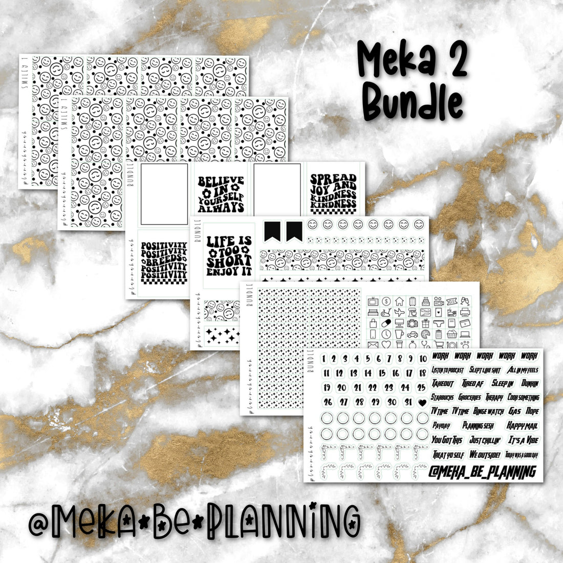 Meka 2 | Foiled Sticker Bundle