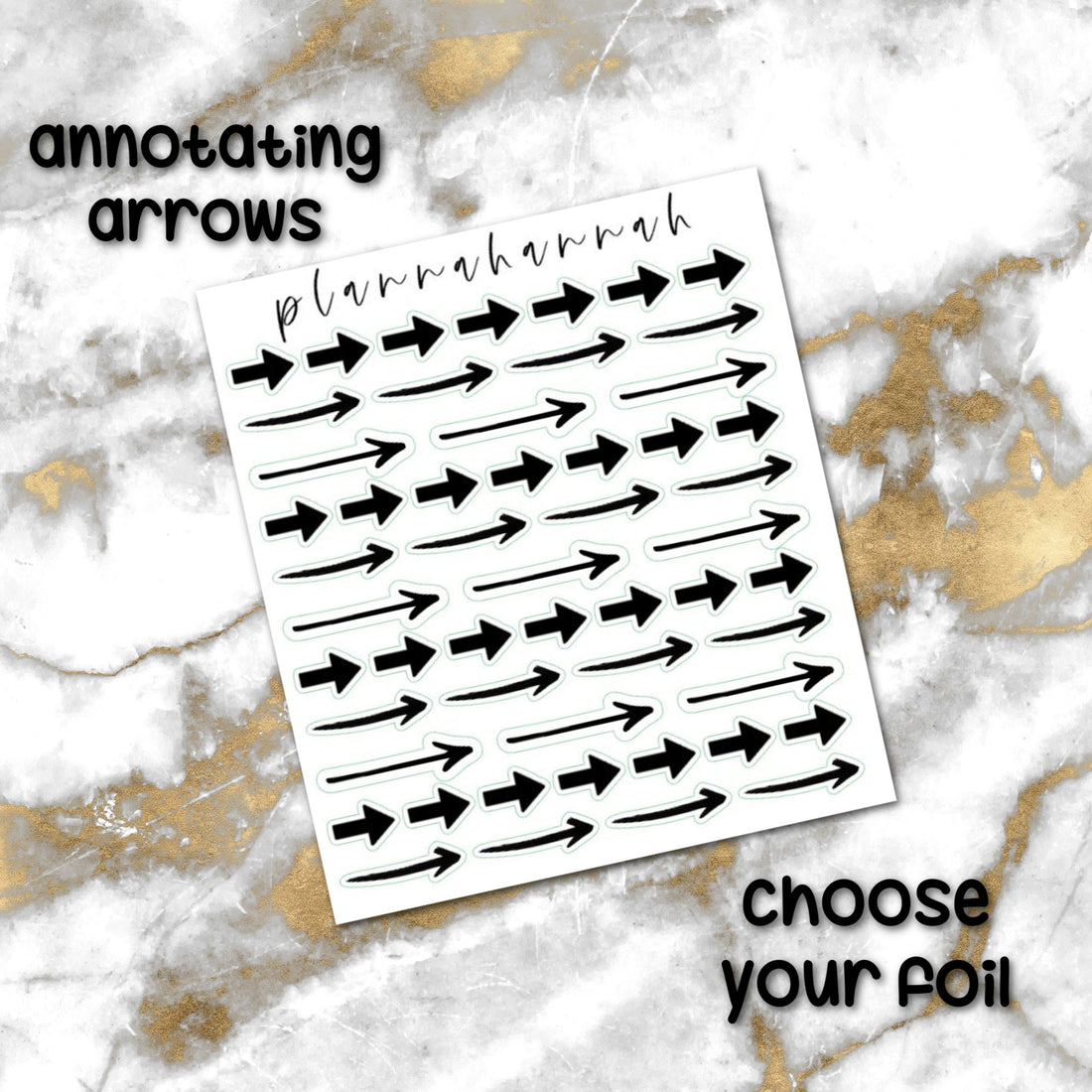 Arrows | Foiled Annotating Stickers