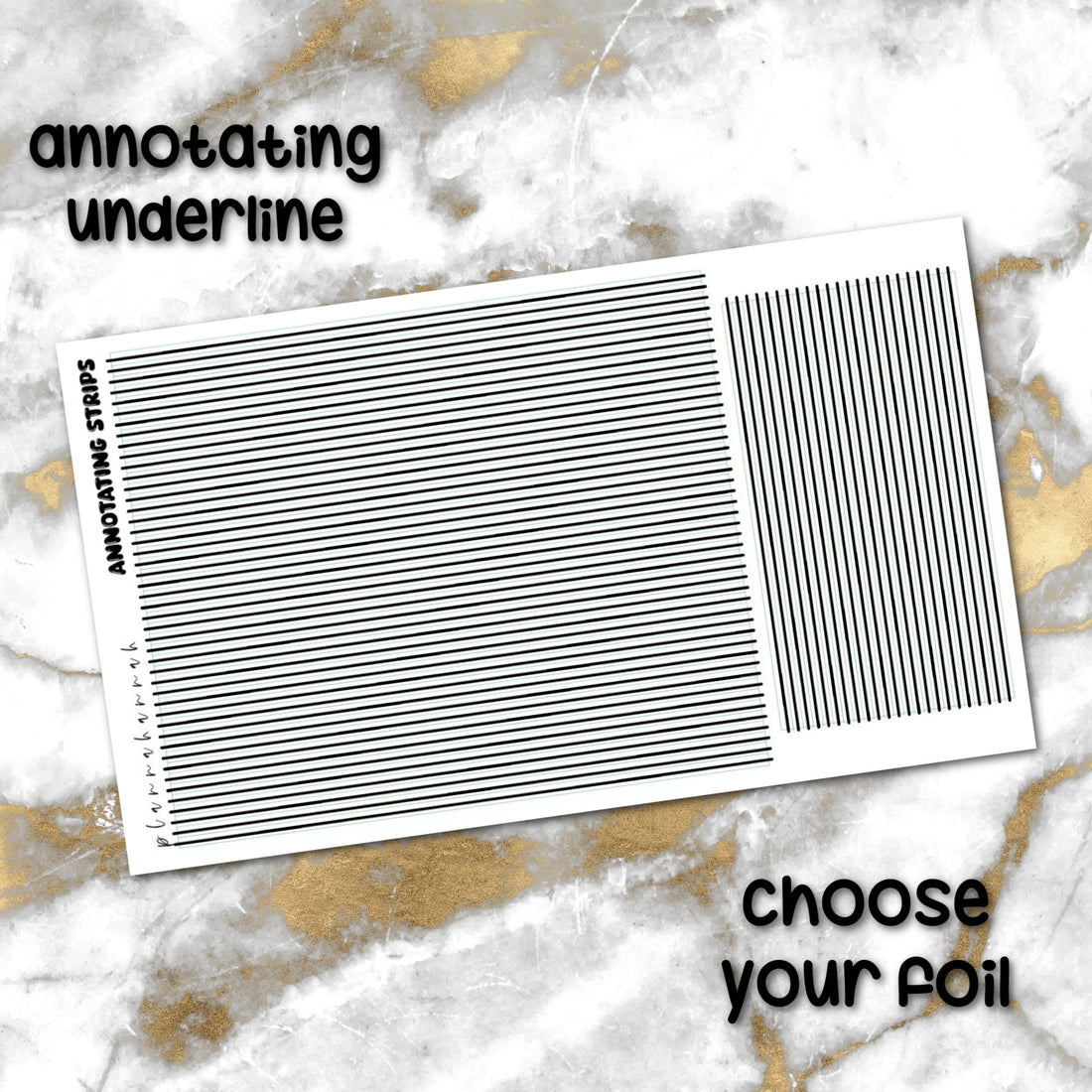 Underline | Foiled Annotating Stickers