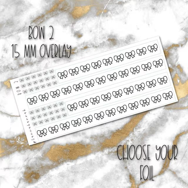 Bow 2 | 15mm Washi Overlay