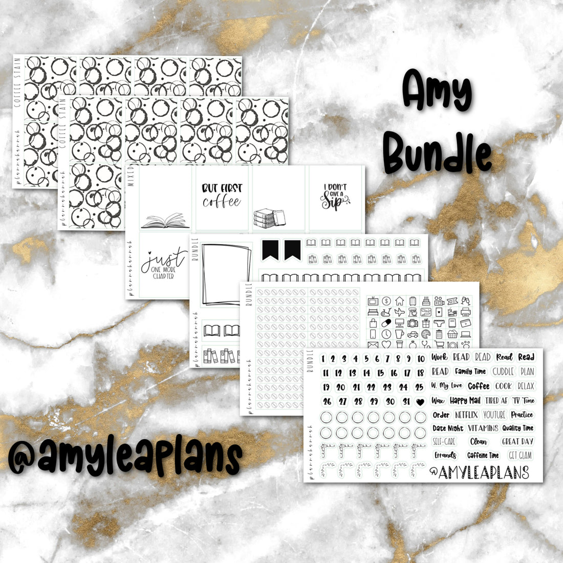 Amy | Foiled Sticker Bundle