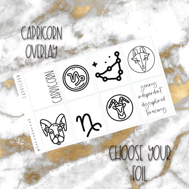 Capricorn | Foiled Overlay