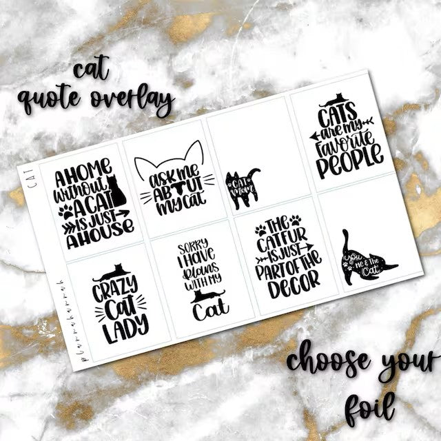 Cat | Foiled Quote