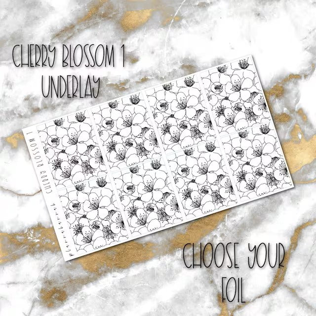 Cherry Blossom 1 | Foiled Underlay
