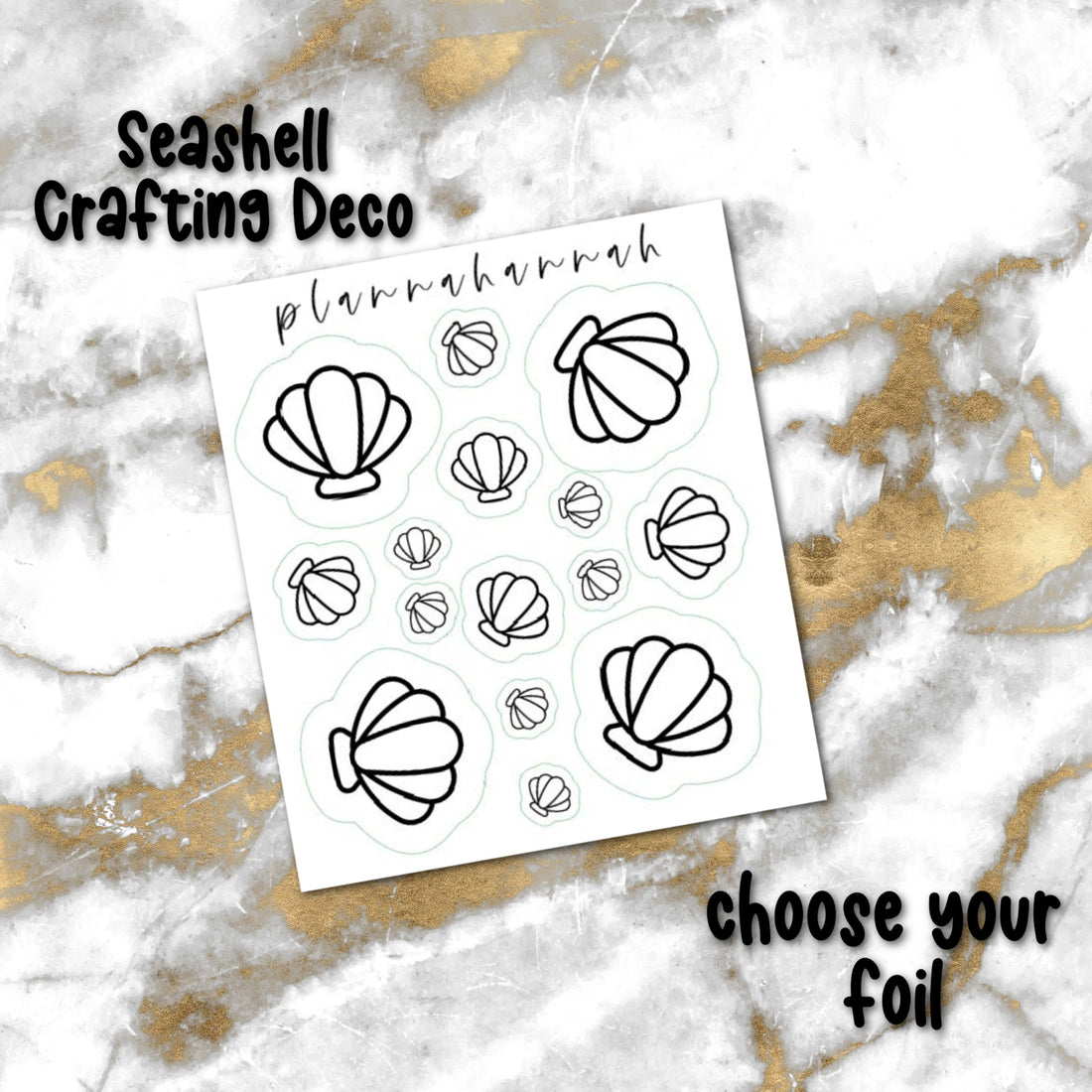 Seashell | Foiled Crafting Deco