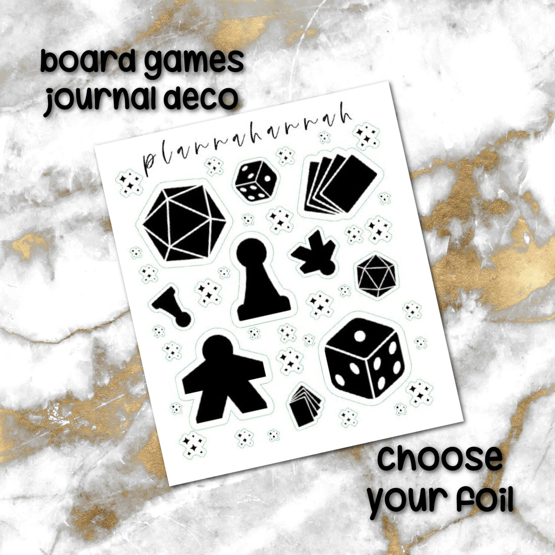 Board Game | Foiled Journal Deco