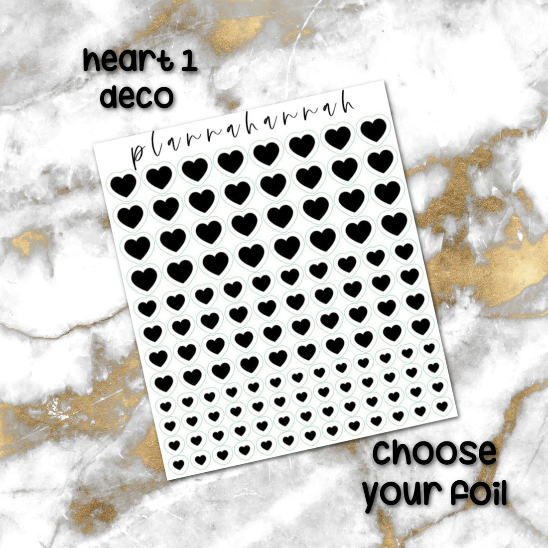Heart 1 | Foiled Journal Deco