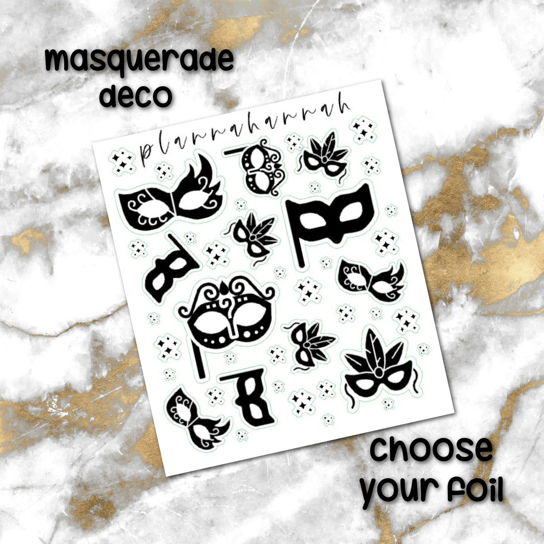 Masquerade | Foiled Journal Deco