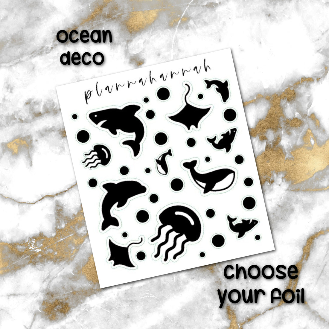 Ocean | Foiled Journal Deco
