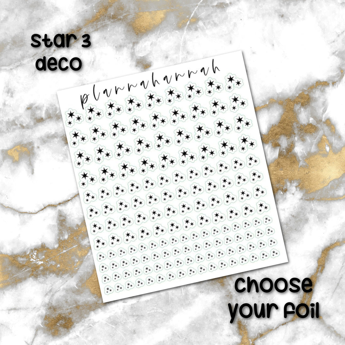 Star 3 | Foiled Journal Deco