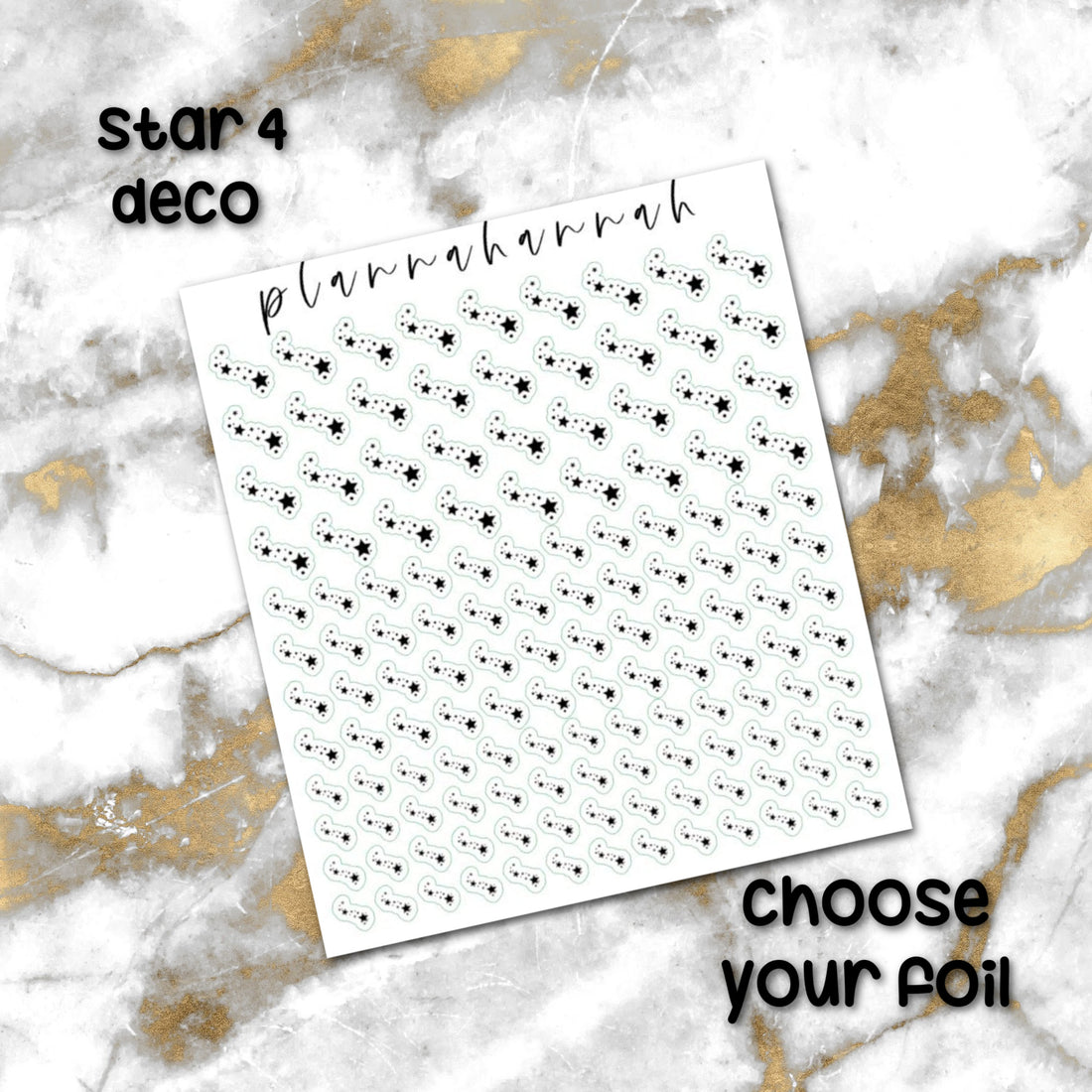Star 4 | Foiled Journal Deco