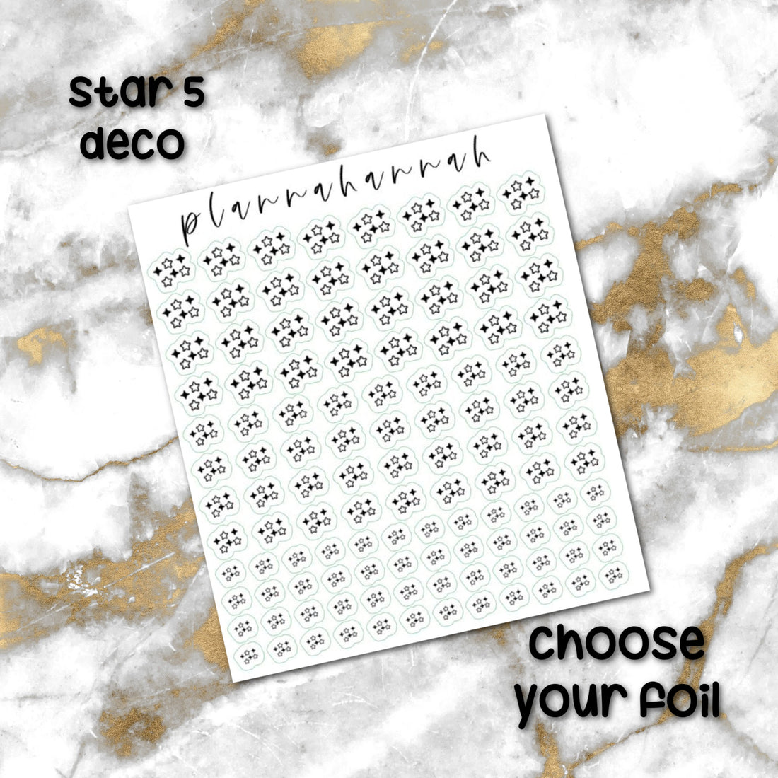 Star 5 | Foiled Journal Deco