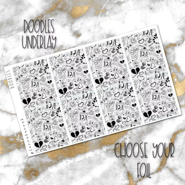 Doodles | Foiled Underlay