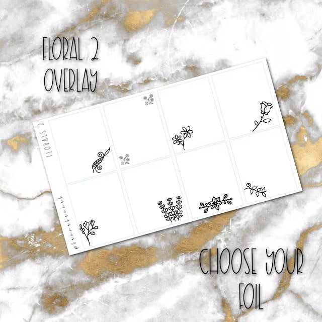 Floral 2 | Foiled Overlay