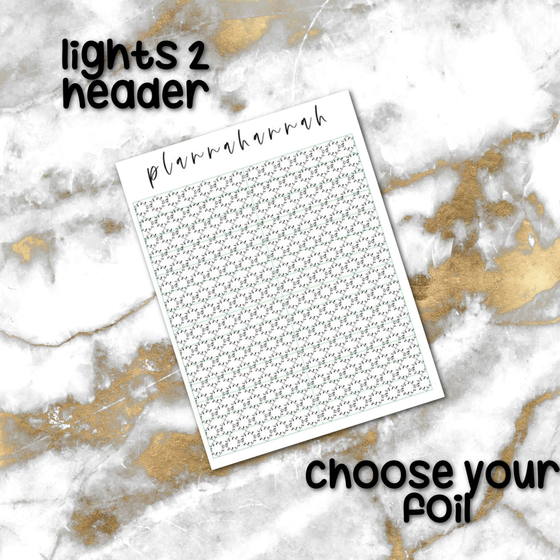 Lights 2 | Foiled Holiday Headers