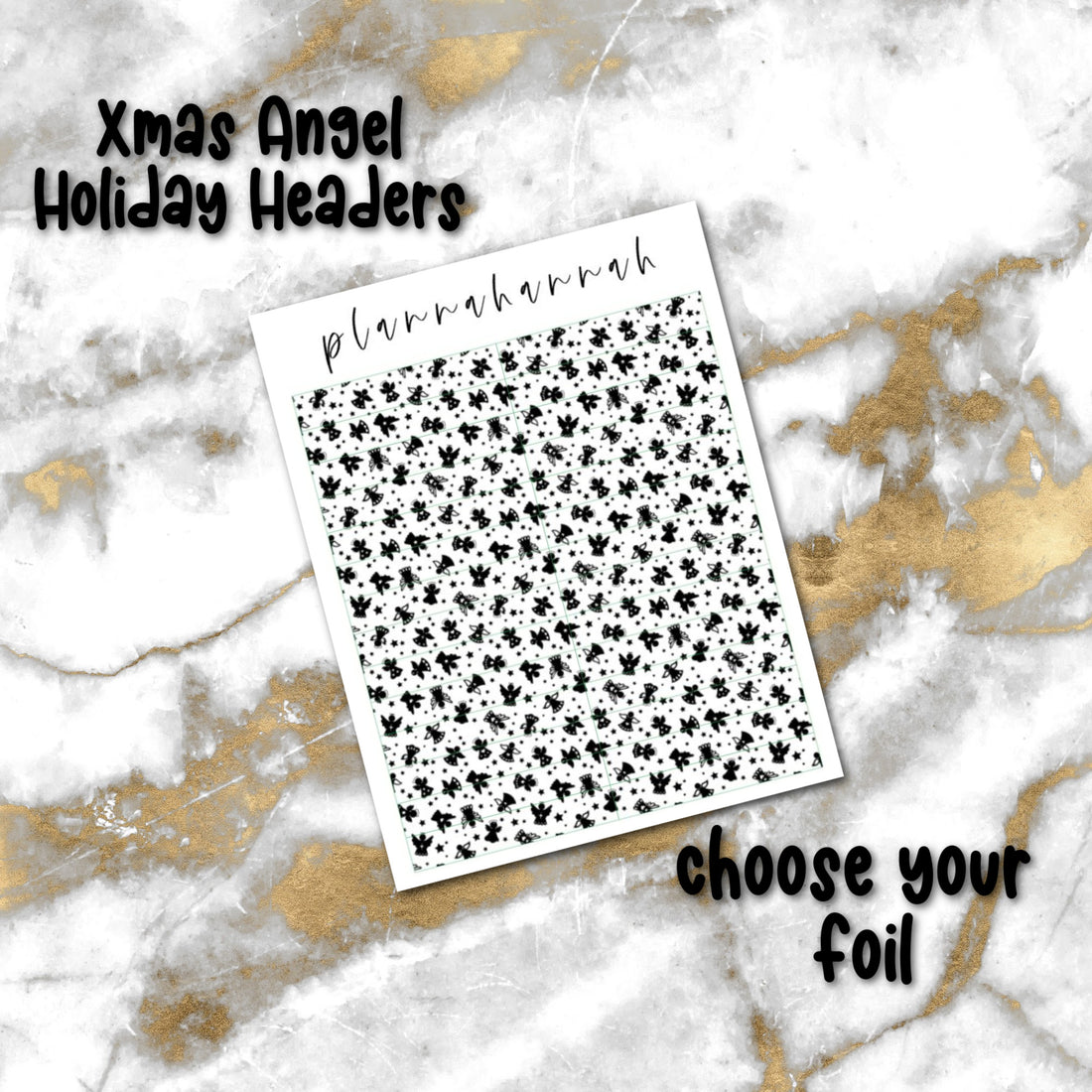 Xmas Angel | Foiled Holiday Headers