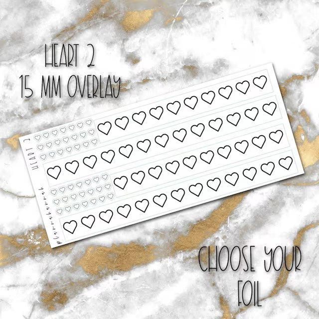 Heart 2 | 15mm Washi Overlay