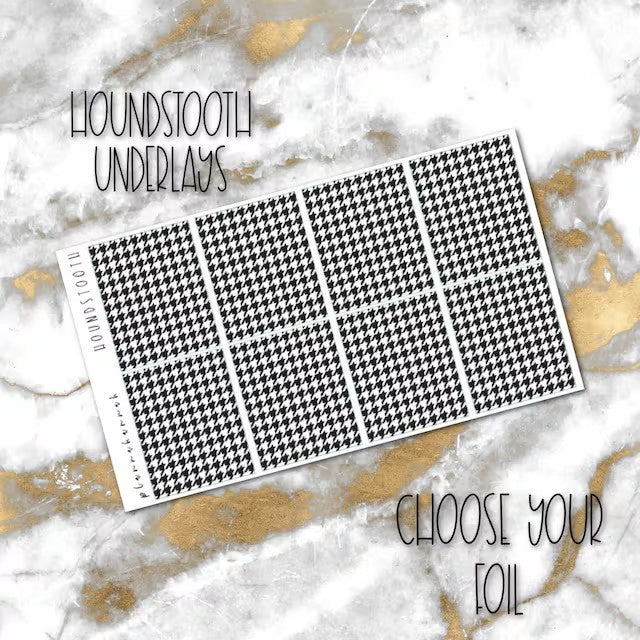 Houndstooth | Foiled Underlay