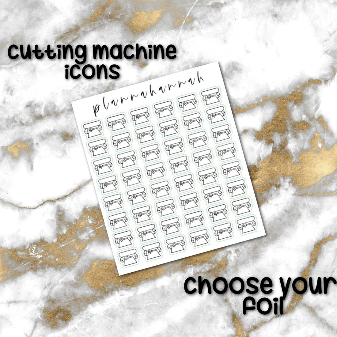 Cutting Machine | Foiled Icon