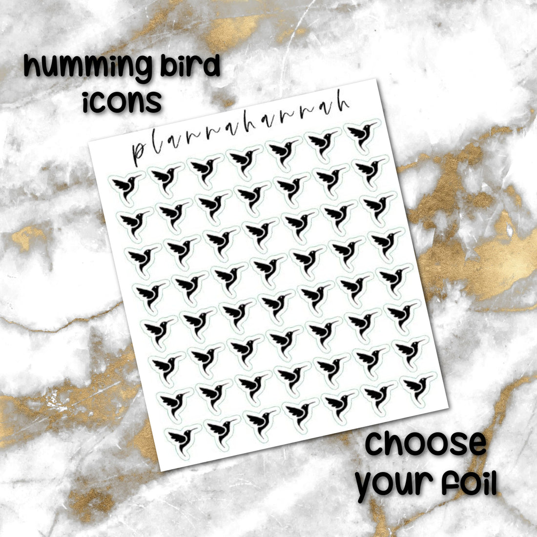 Humming Bird | Foiled Icon