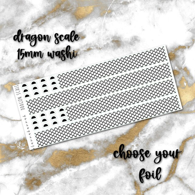 Dragon Scale | 15mm Washi Overlay