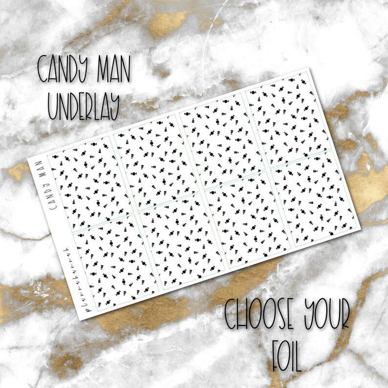 Candy Man | Foiled Halloween Underlays