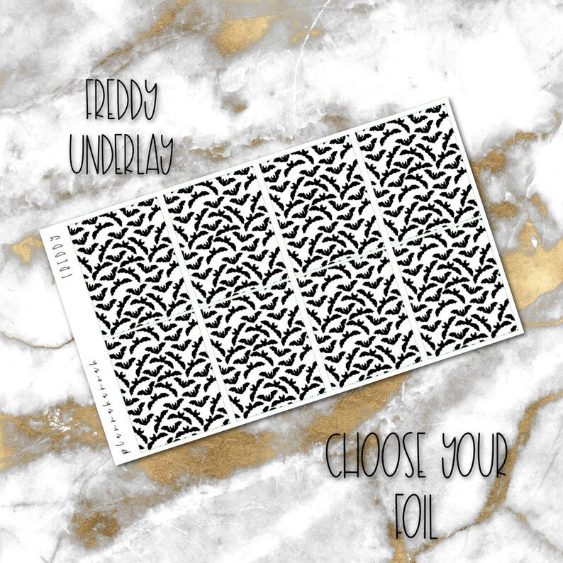 Freddy | Foiled Halloween Underlays
