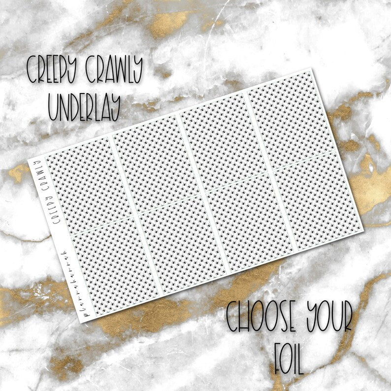 Creepy Crawly | Foiled Halloween Underlays