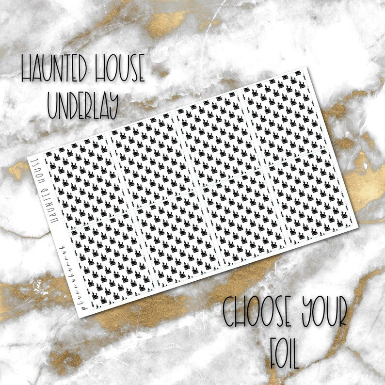 Haunted House | Foiled Halloween Underlays