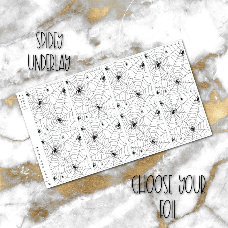 Spidey | Foiled Halloween Underlays