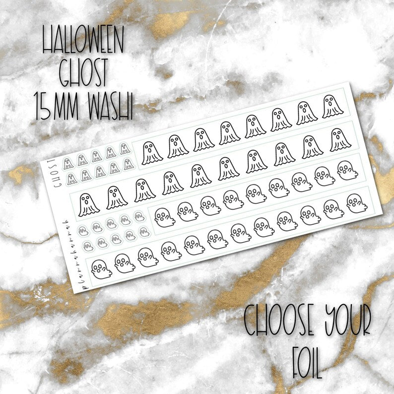 Ghost | 15mm Halloween Washi Overlay