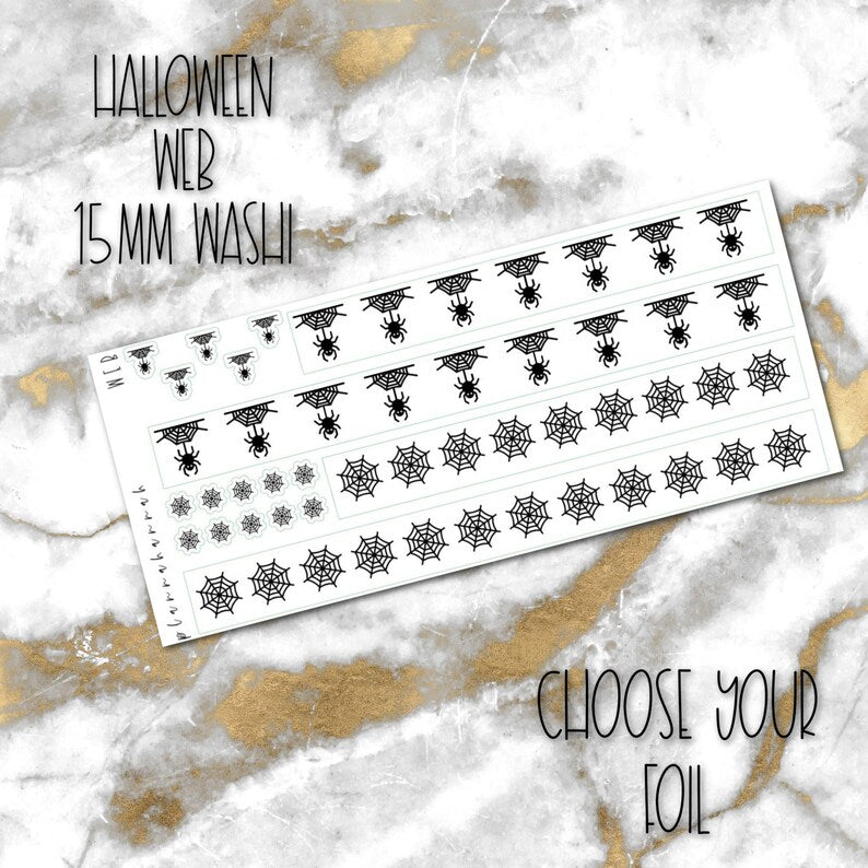 Web | 15mm Halloween Washi Overlay