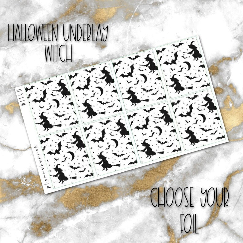Witch | Foiled Halloween Underlays