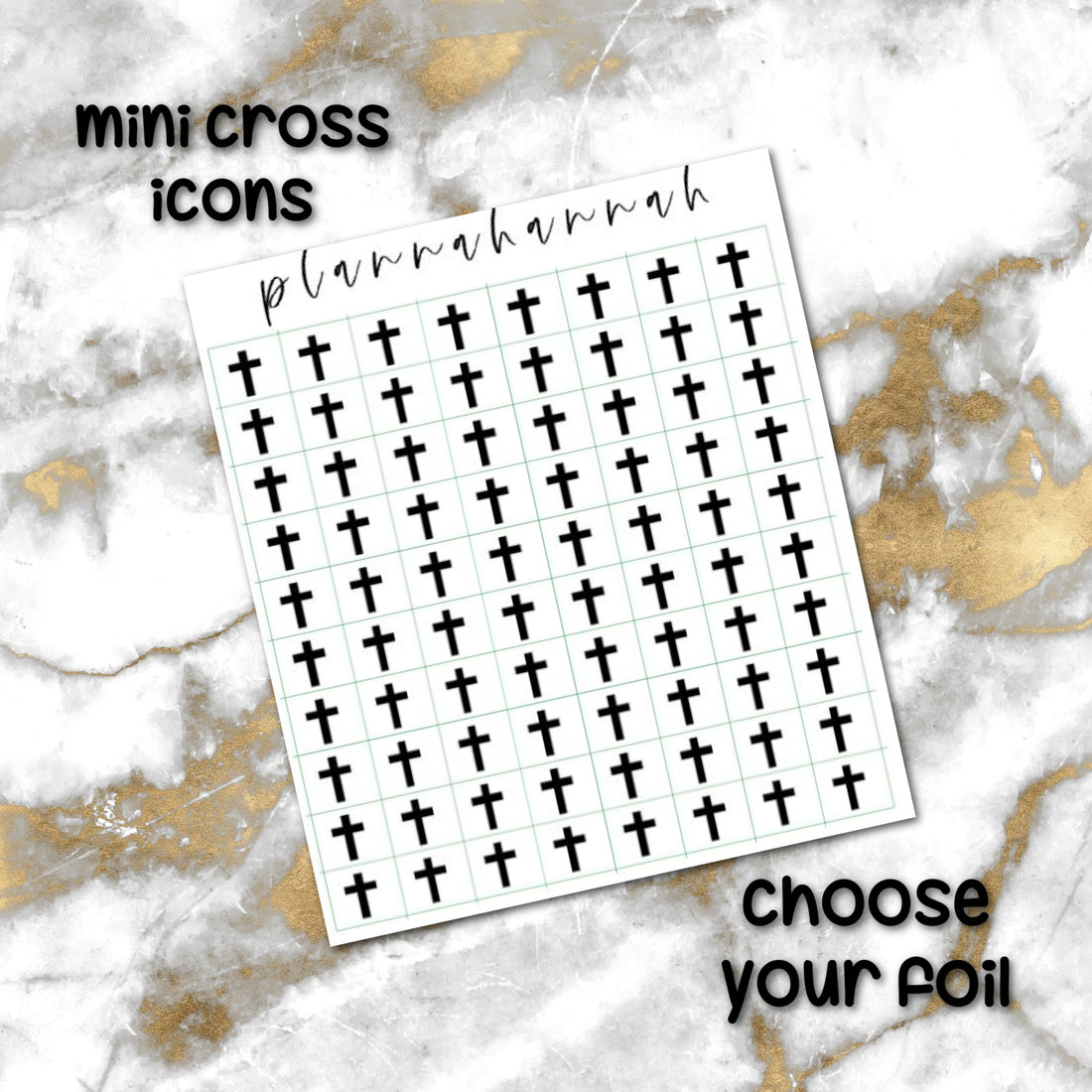 Mini Cross | Foiled Icon